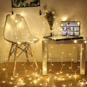 Quace 12 Meter (36 Feet) Decorative 42 Warm White LED String Light Plug for Indoor & Outdoor Decorations,String Lights for DIY, Party, Home Decor, Christmas, Diwali