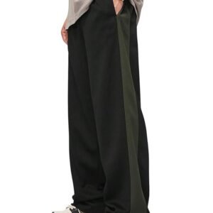 GRECIILOOKS Lycra Track Pants for Men – Stretchable Loose Fit Gym Joggers | Korean Style Workout | Loose Mid Rise Trouser (Available in Plus Size and Combo Pack of 2)